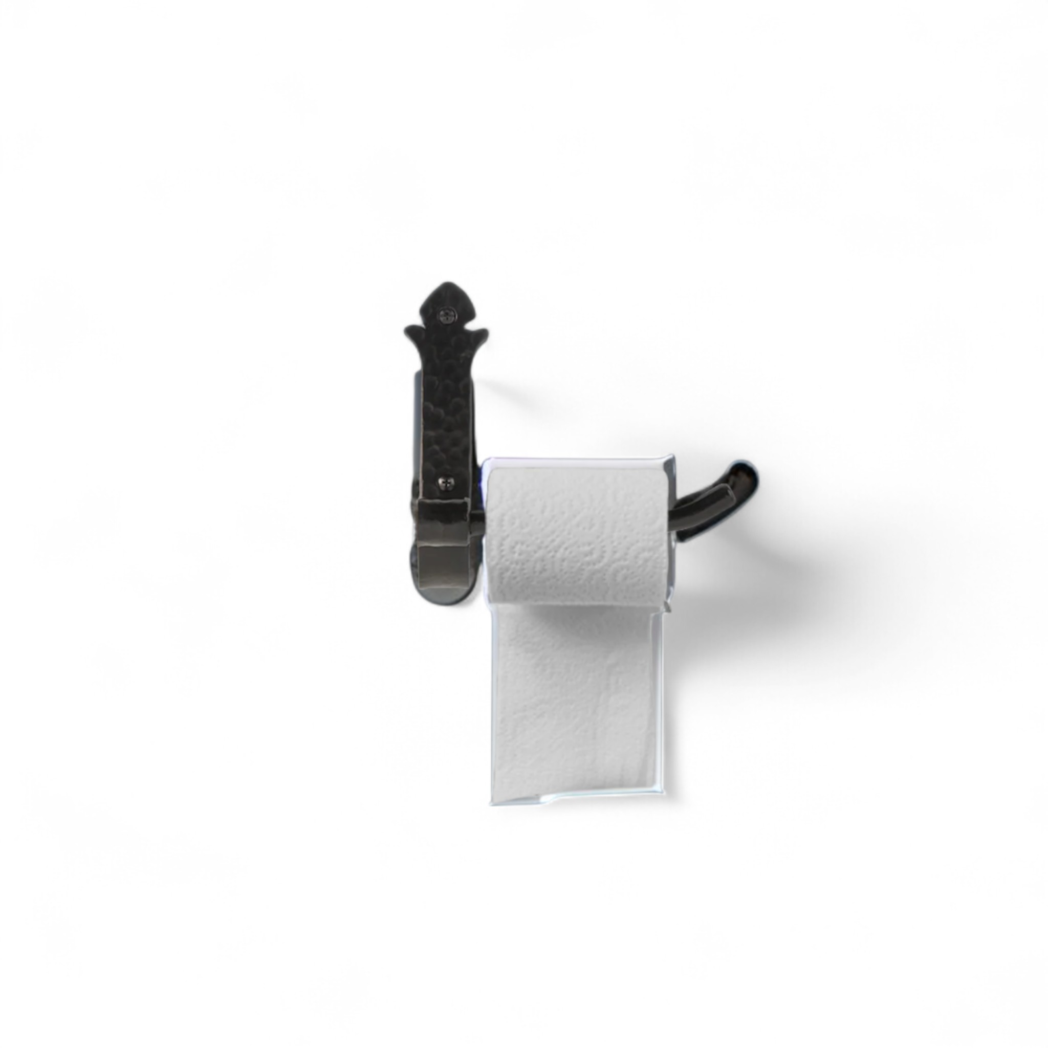 Black toilet paper holder