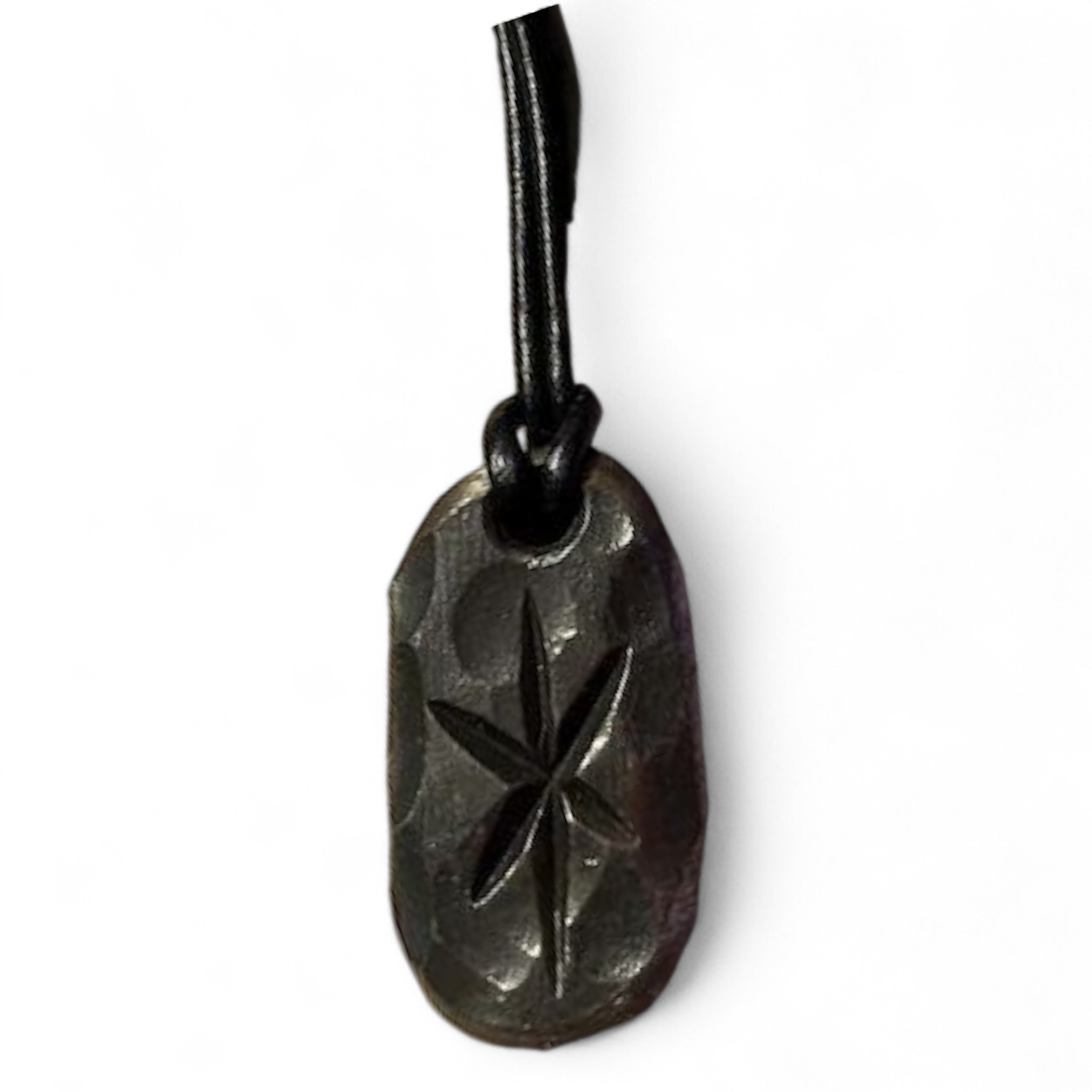 Forged Iron Rune Pendant