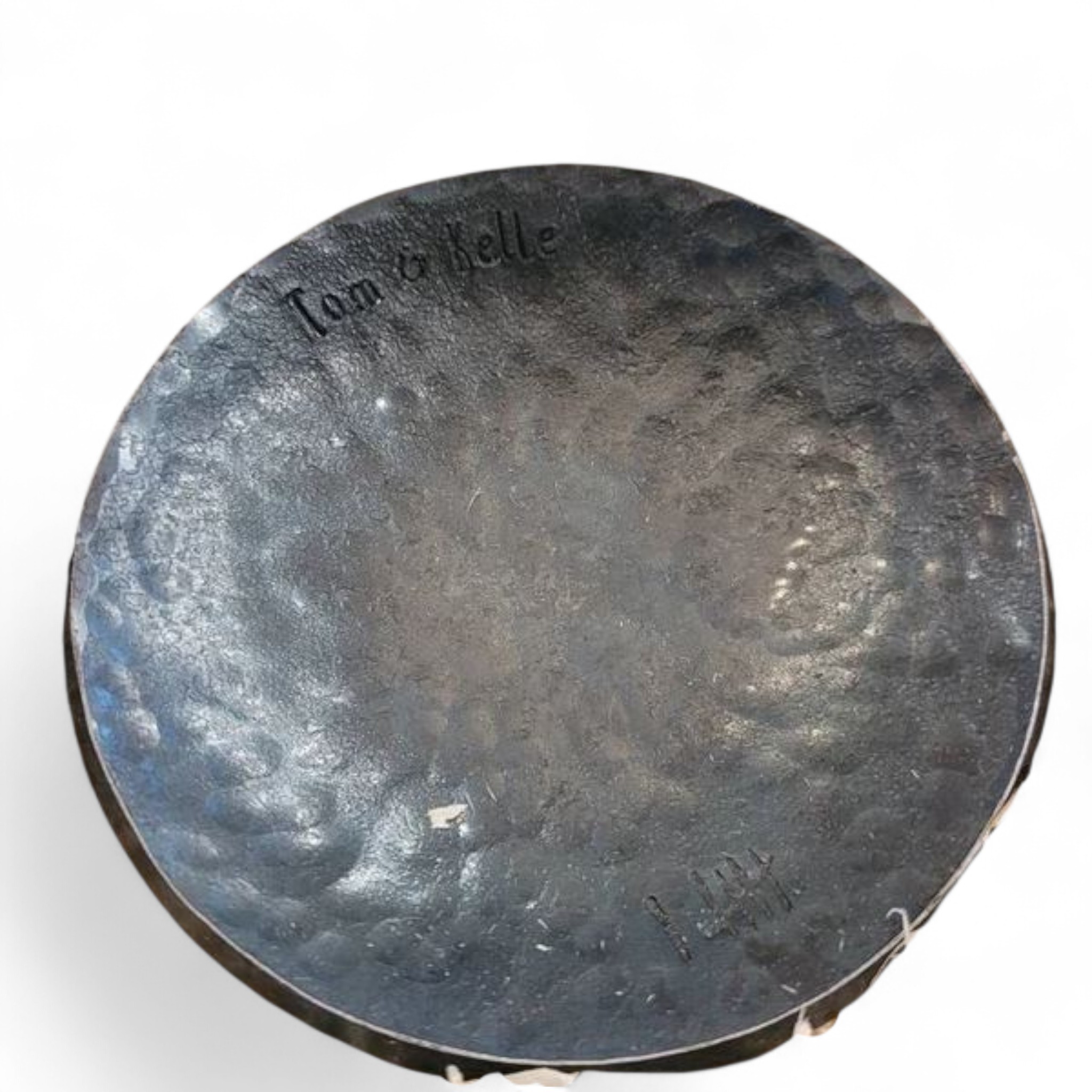 Personalized Hand Forged Iron Bowl